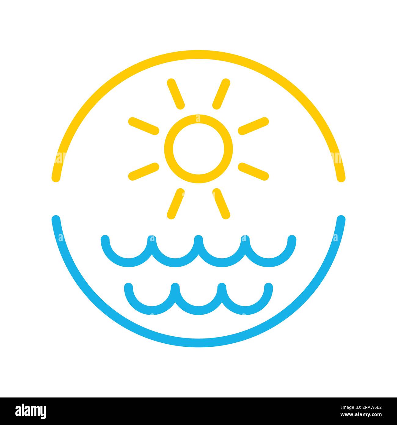 sun and sea icon- vector illustration Stock Vector