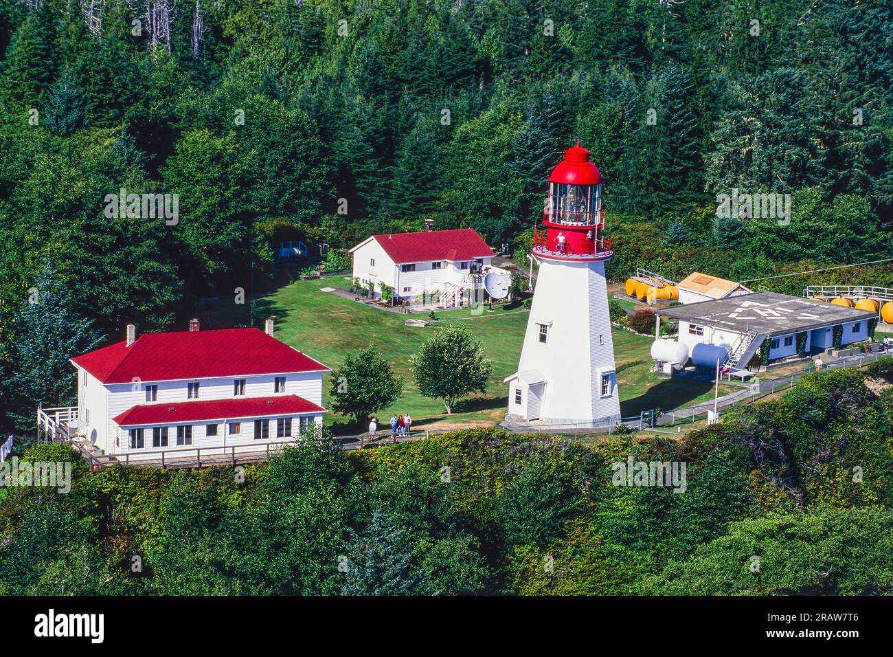 Aerial image of Pachena Point Lighthouse, BC, Canada Stock Photo Alamy