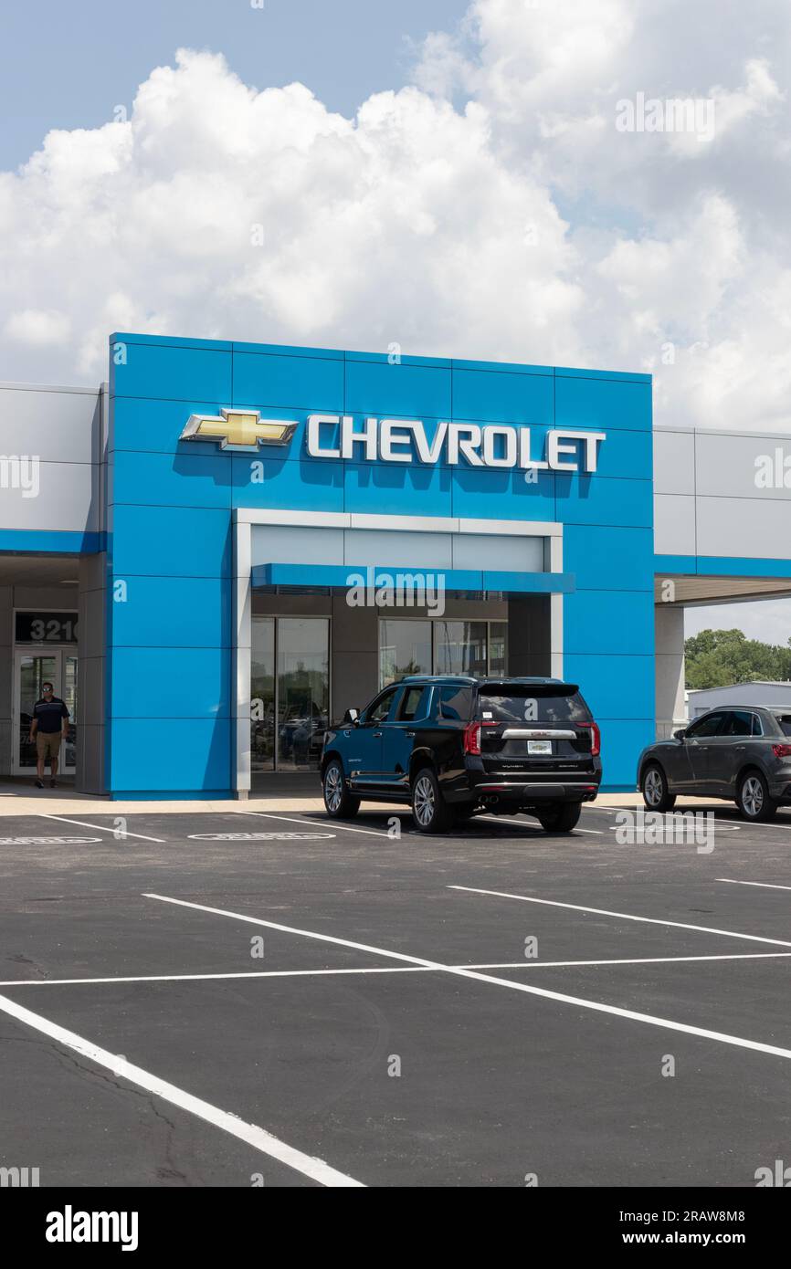 Indianapolis July 4, 2023 Chevrolet dealership used car display