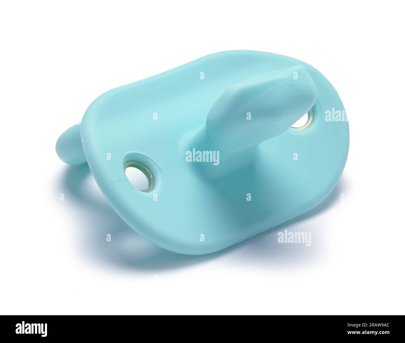 Blue Baby Pacifier Cut Out on White Stock Photo - Alamy