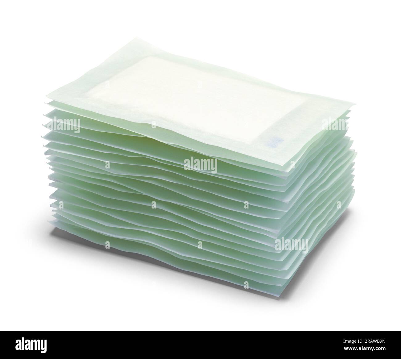 Medical Pads Pile Cut Out on White Stock Photo Alamy