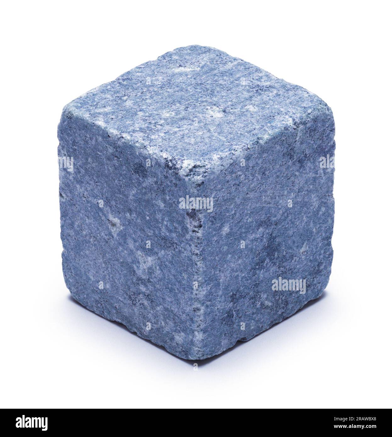 Block of Soap Stone Cut Out on White. Stock Photo