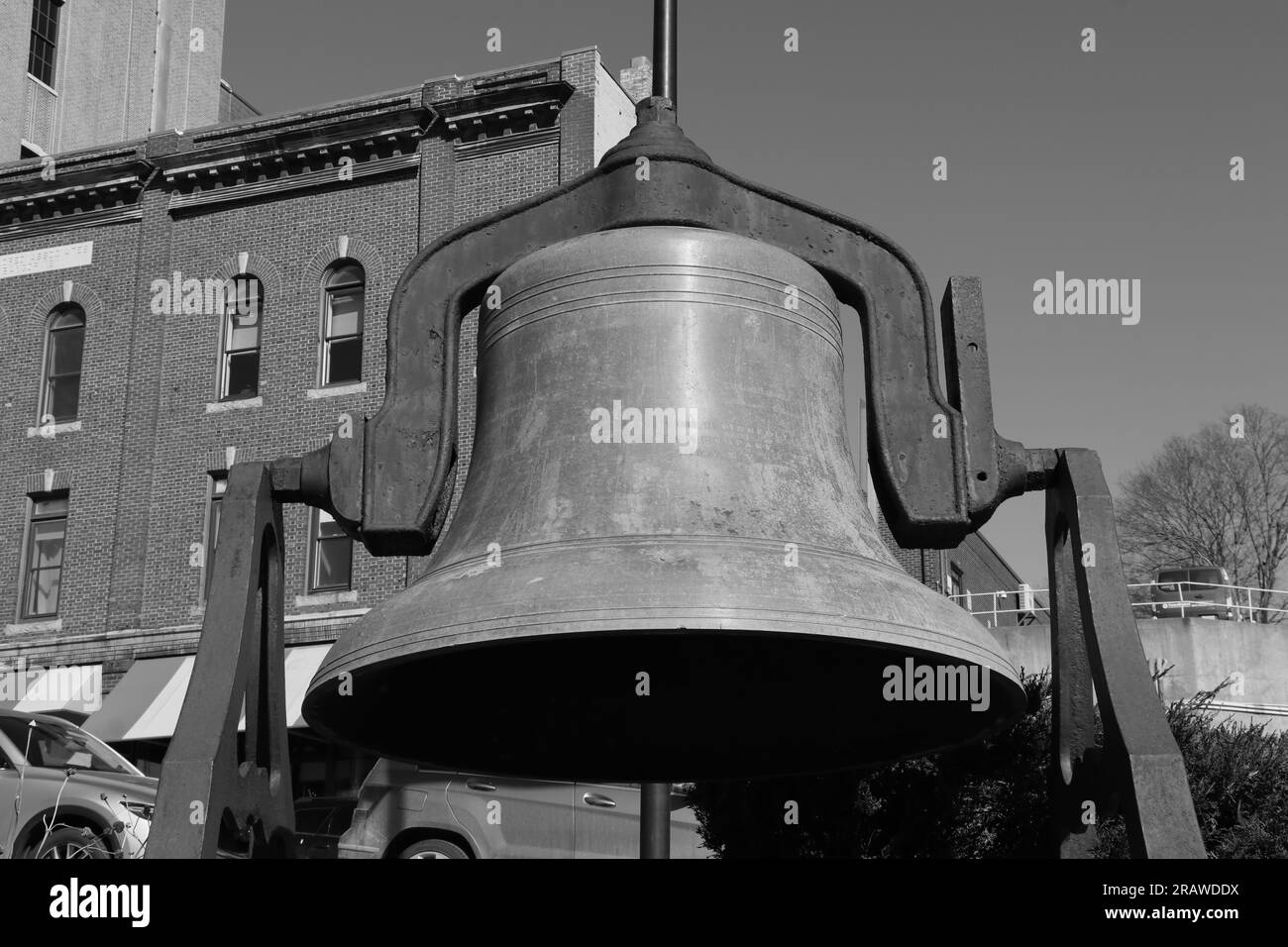 Downtown Bangor and Husson University Stock Photo Alamy