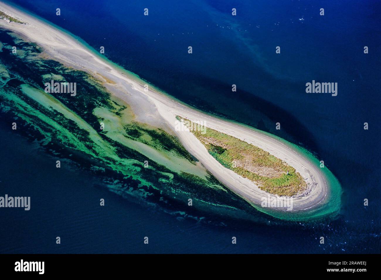 Aerial image of Sidney Island, Gulf Islands, BC, Canada Stock Photo Alamy