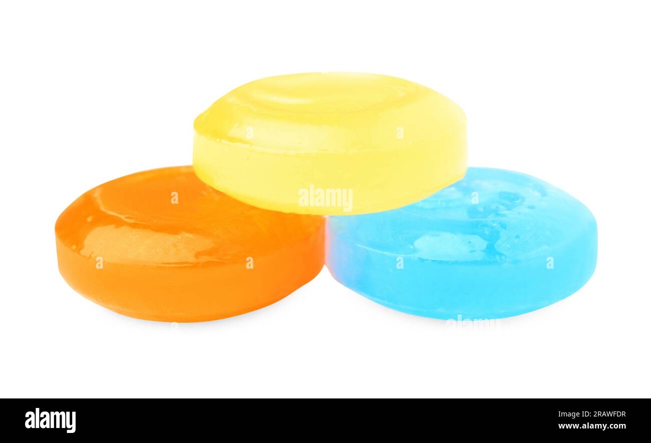 Cough drops isolated on white. Sore throat treatment Stock Photo Alamy