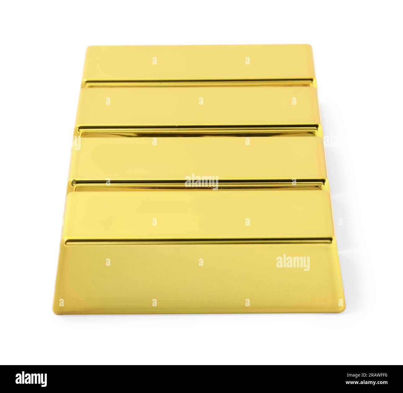 Many shiny gold bars isolated on white Stock Photo - Alamy