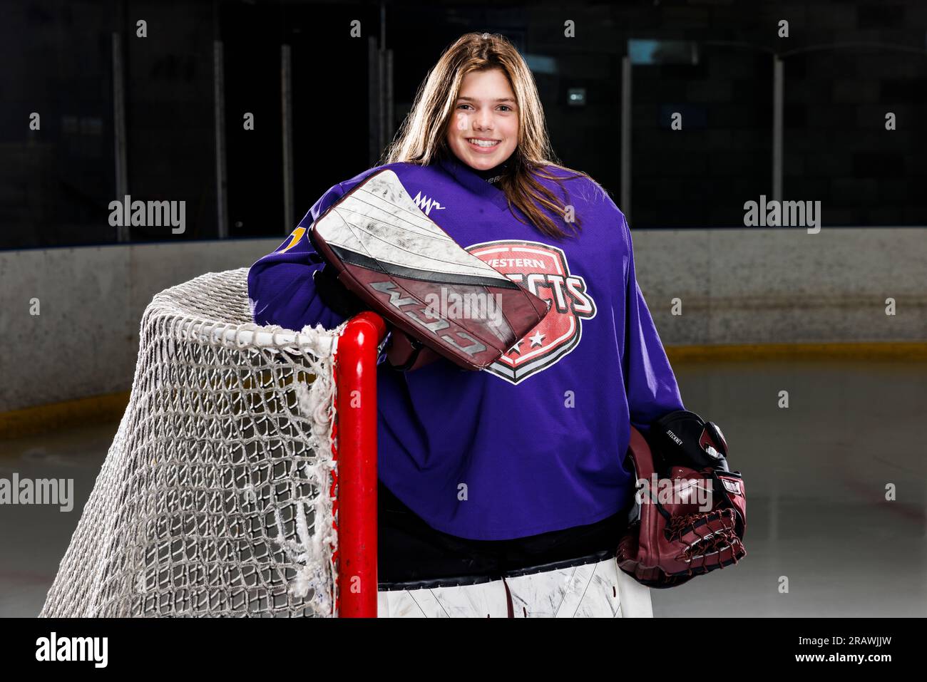 Portland Winterhawks goalie Stickney poses for a portrait