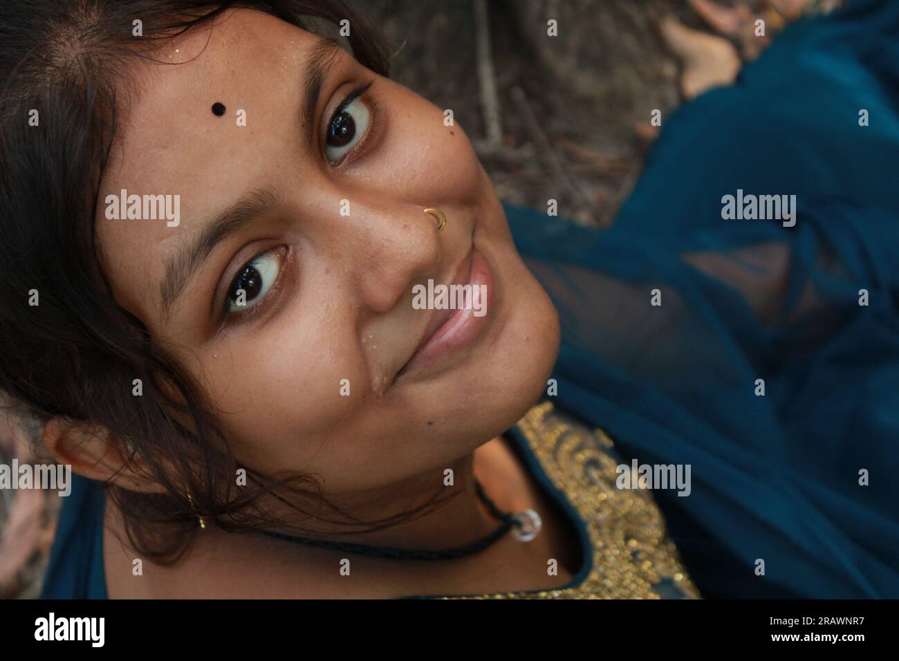 Indian girl with nature hi-res stock photography and images - Alamy