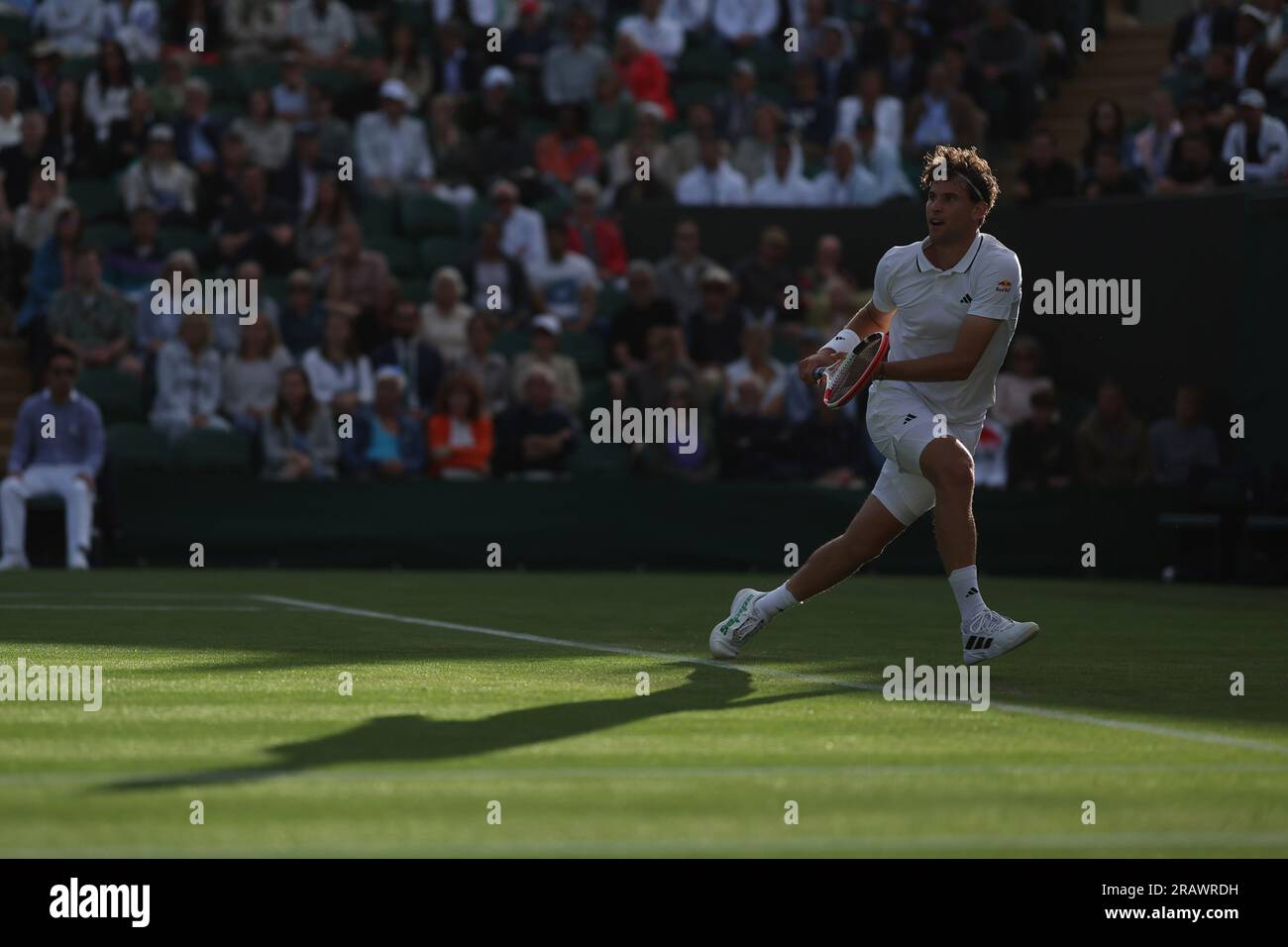 Dominic Thiem during the 2023 Wimbledon Championships on July 3, 2023 at All England Lawn Tennis