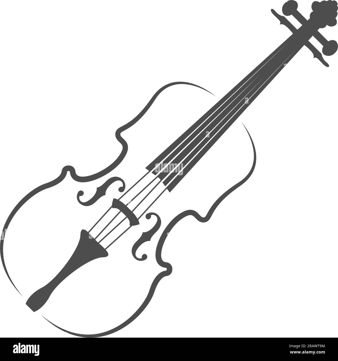 Violin Logo Icon Design Illustration Stock Vector Image And Art Alamy