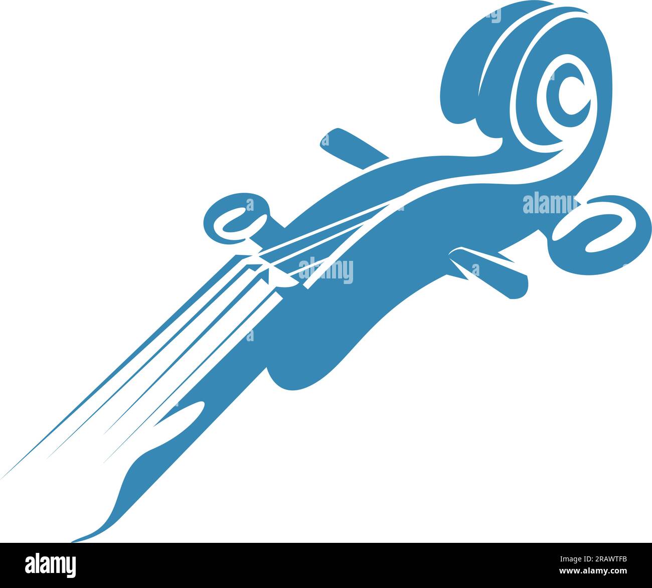 Violin logo icon design illustration Stock Vector