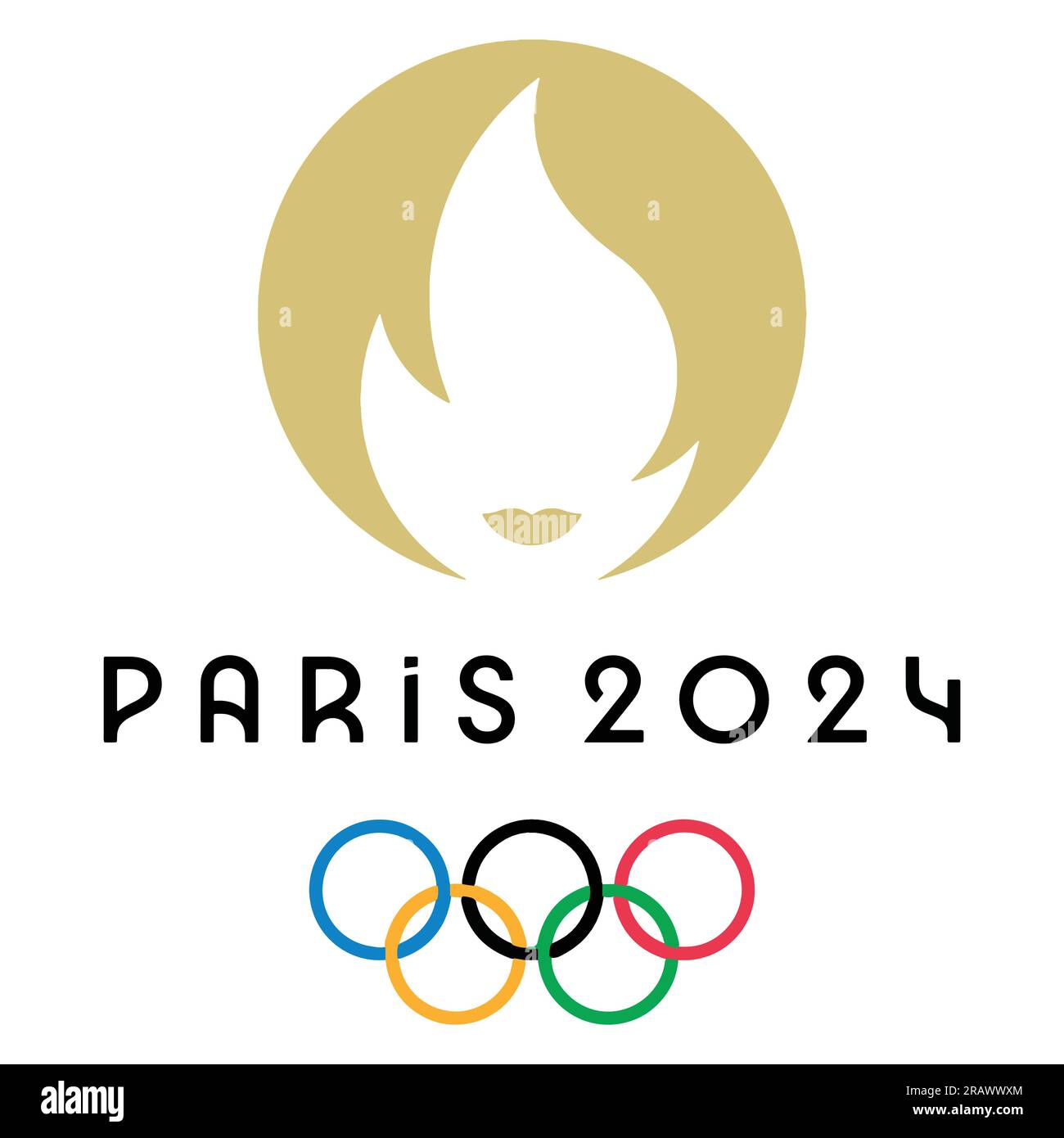 Paris 2025 Colorful Logo Summer Olympics 2025 in France and White
