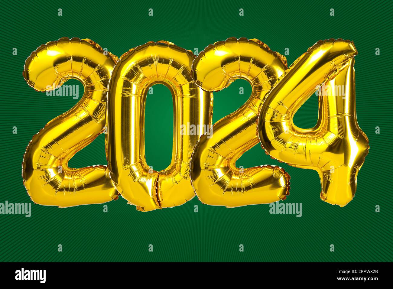 Happy New Year 2024 Balloons Gold Number Letter Aluminum Foil Balloon  Christmas Decoration New Year Eve