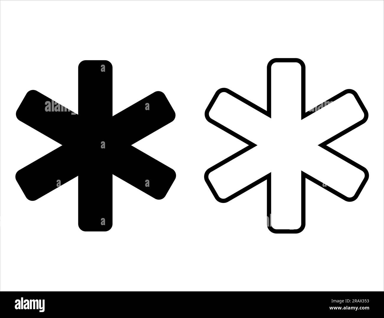 Asterix Icon Keycap Asterisk Icon FluentUI Emoji Mono Iconpack