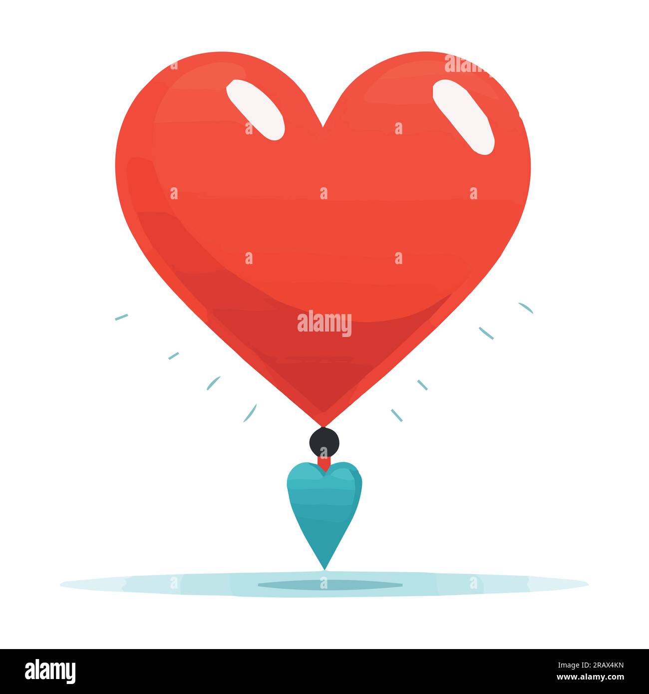 The heart is a symbol of love and Valentine s Day. A flat pink icon ...