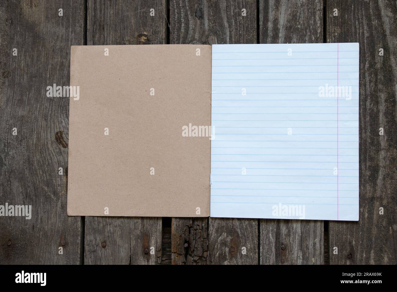 Small Hand Sewn Notebook Bookbinding Supplies Stock Photo by