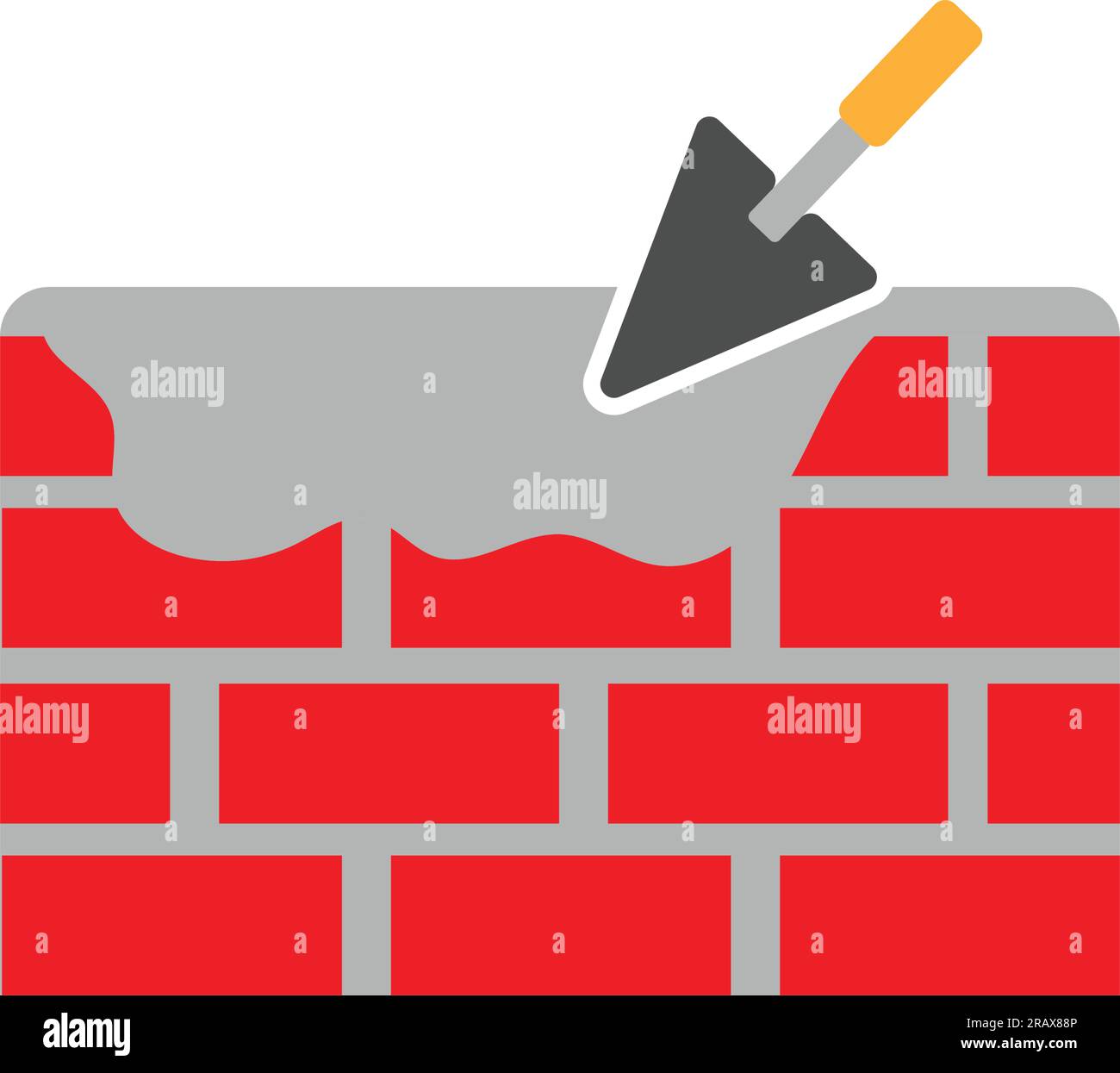 Wall construction icon clipart design template isolated Stock Vector