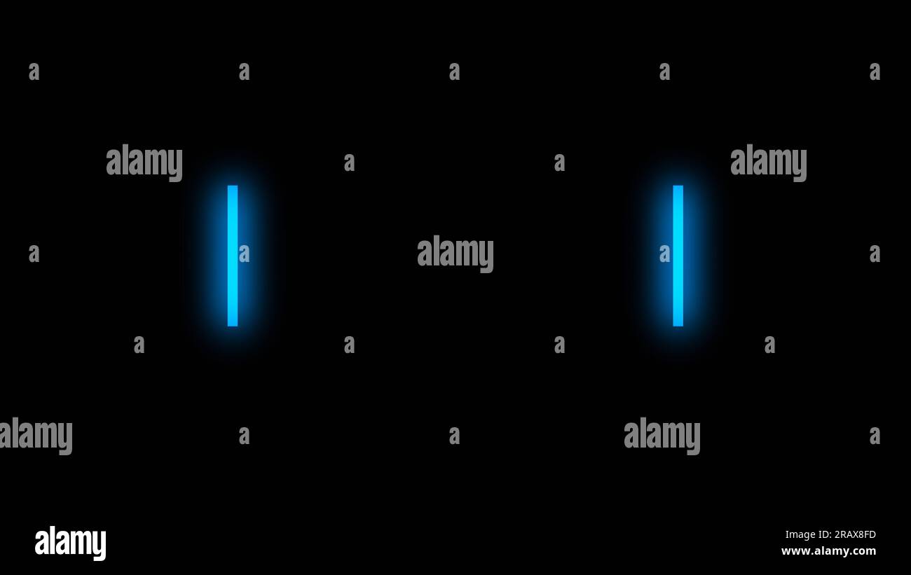 Logo blue neon lines hi-res stock photography and images - Alamy