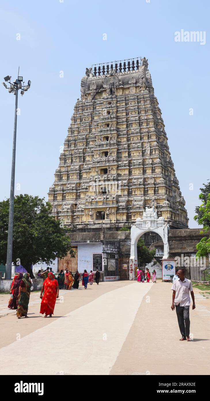 Inside Gopuram View of Ekambareswarar Temple, Kanchipuram, Tamilnadu ...