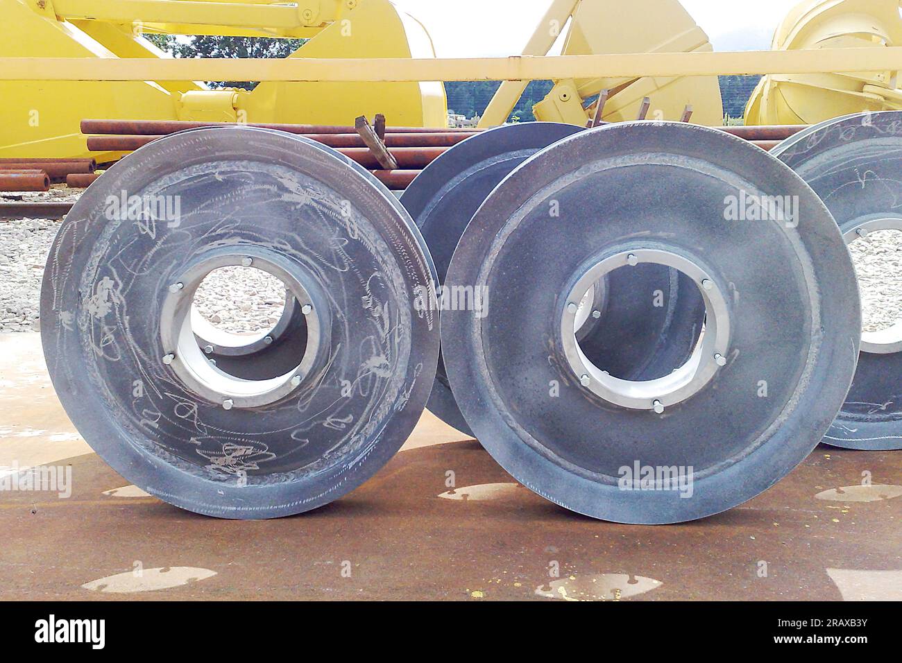 Close-up of metal surface after the sandblasting. Anticorrosive metal ...