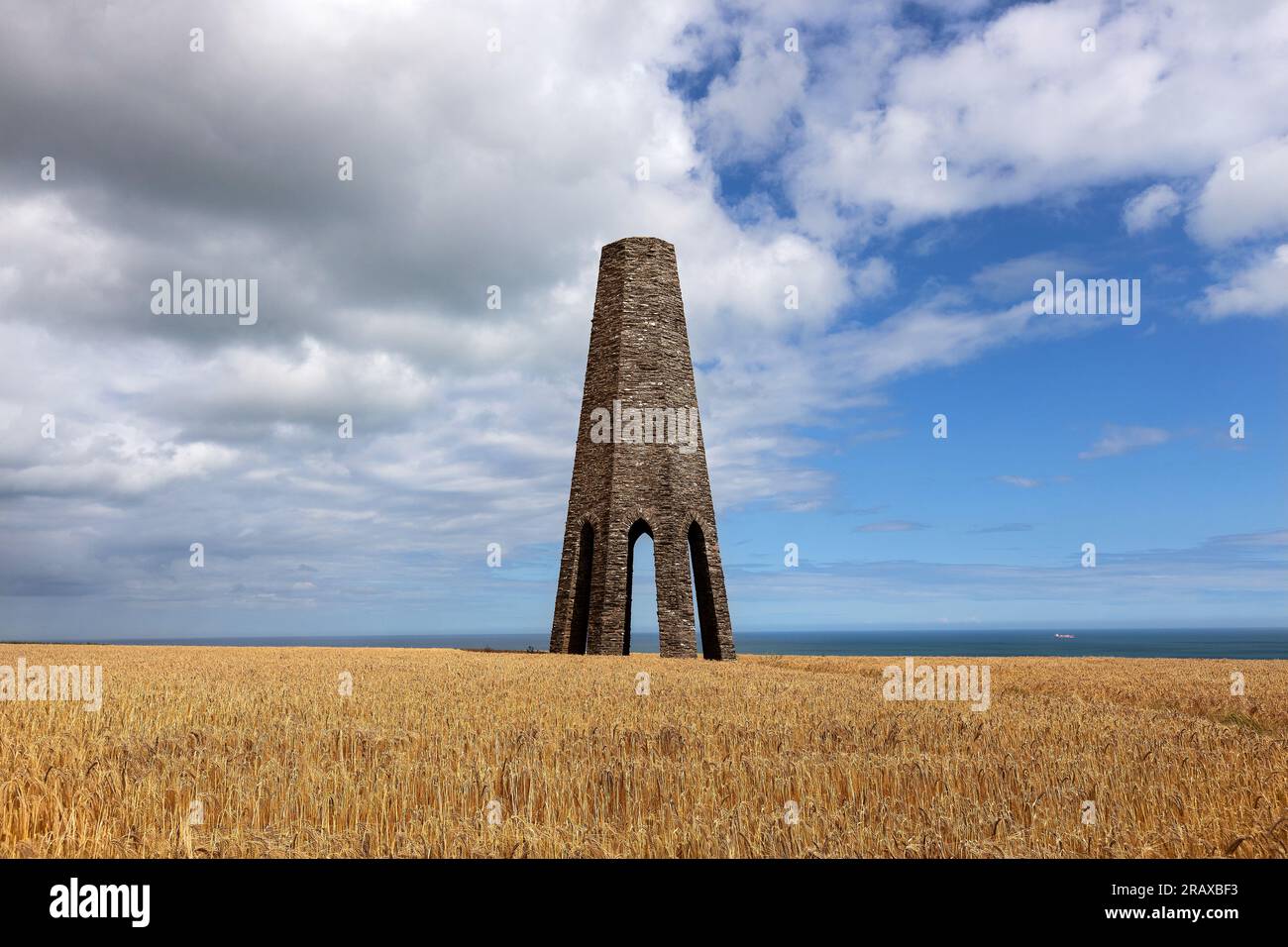 The Daymark (Grade Two Listed Building) in Kingswear, Devon, a 24M octagonal day beacon built in 1864 Stock Photo