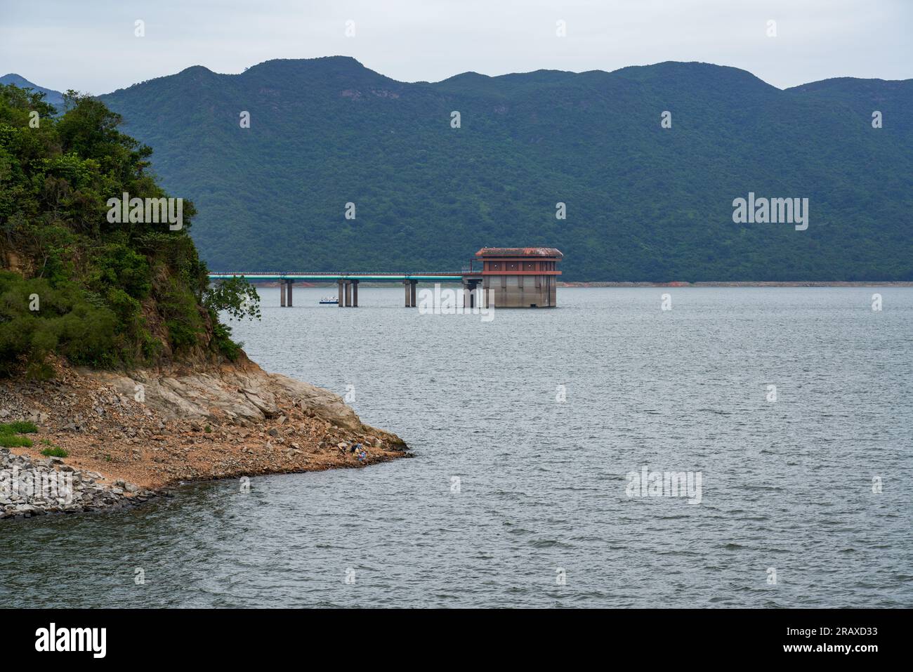 Control room and connecting bridge at the center of the Hong Kong