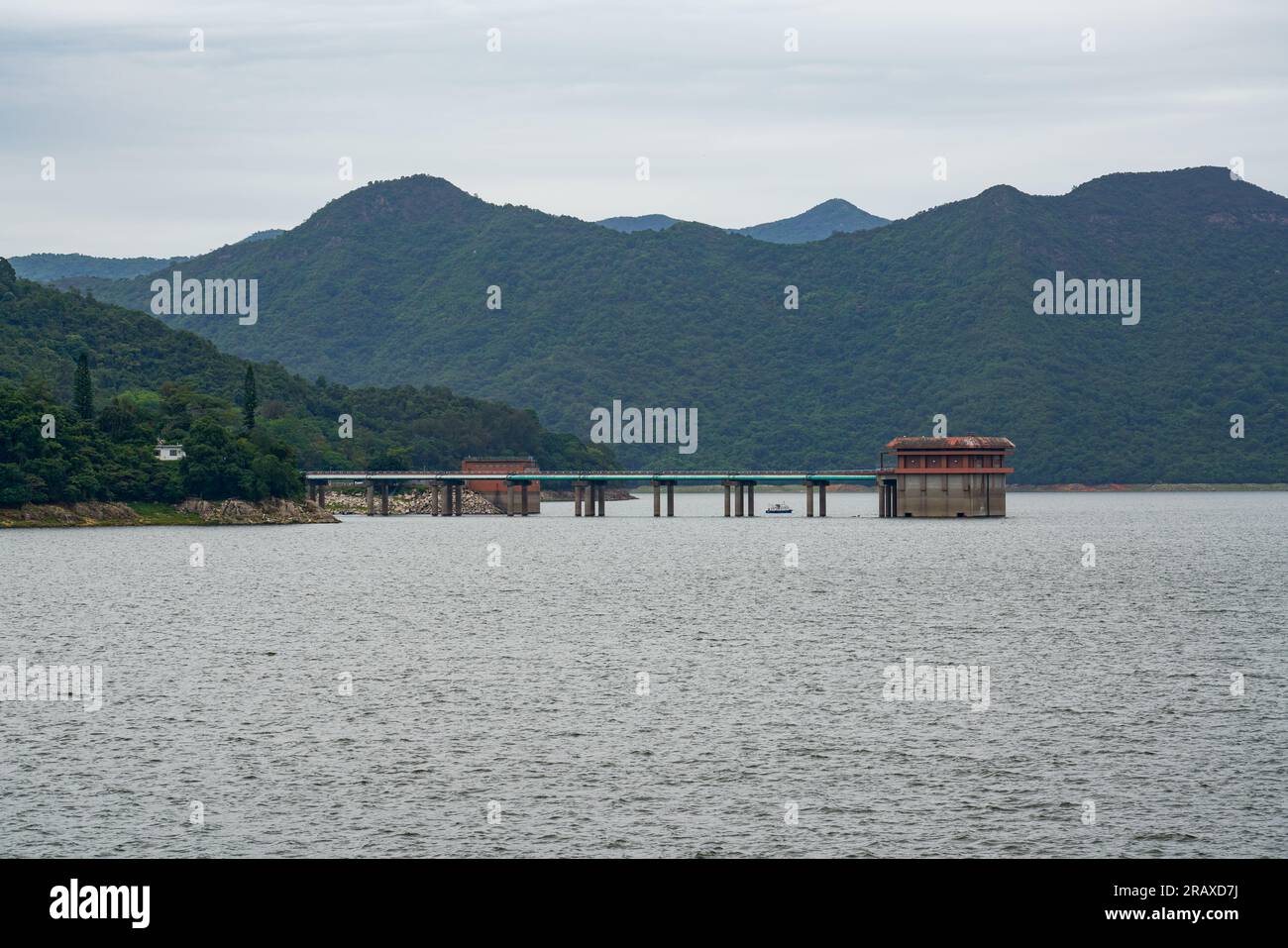Control room and connecting bridge at the center of the Hong Kong