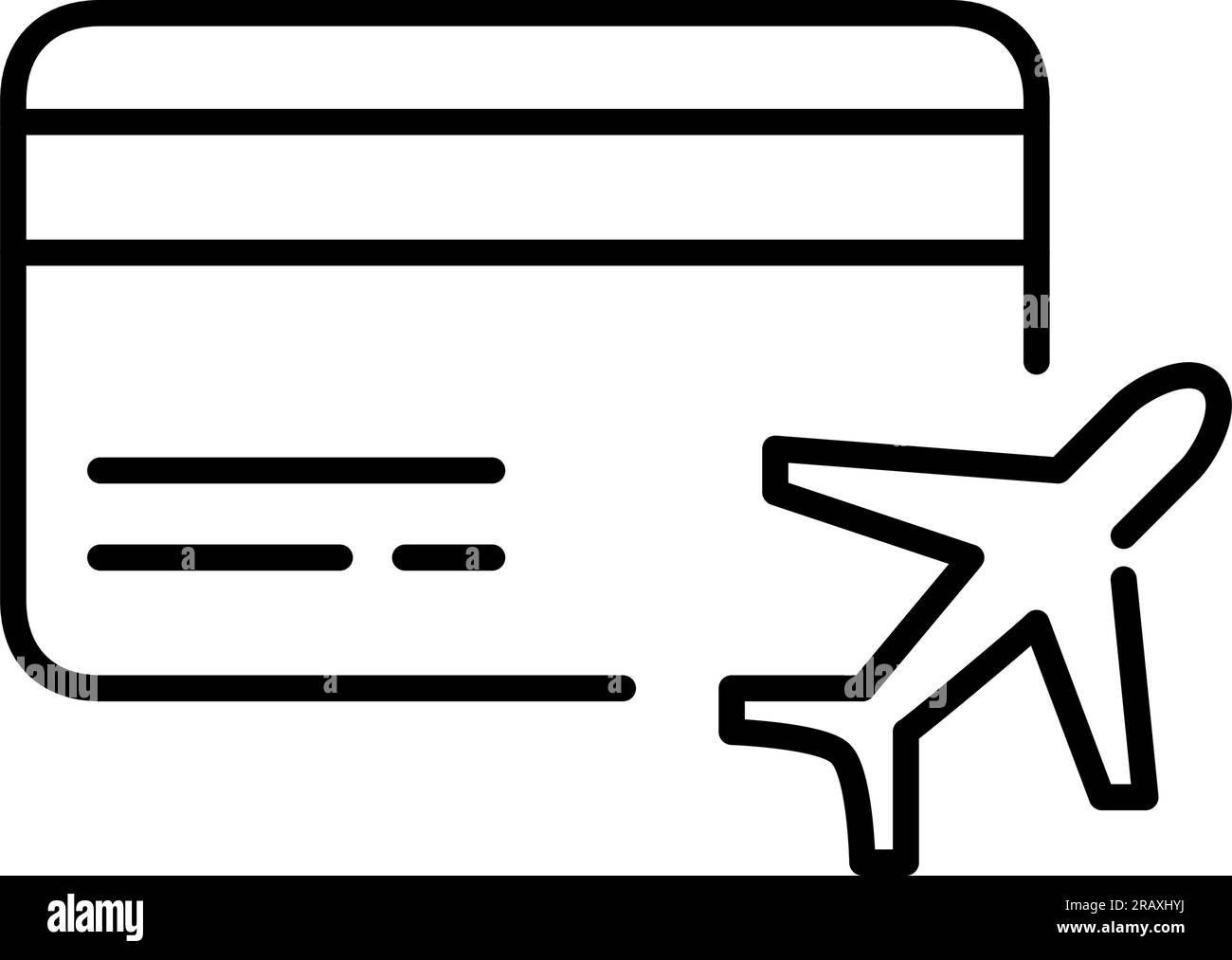 Airline loyalty program membership card. Earning points for flights. Pixel perfect, editable