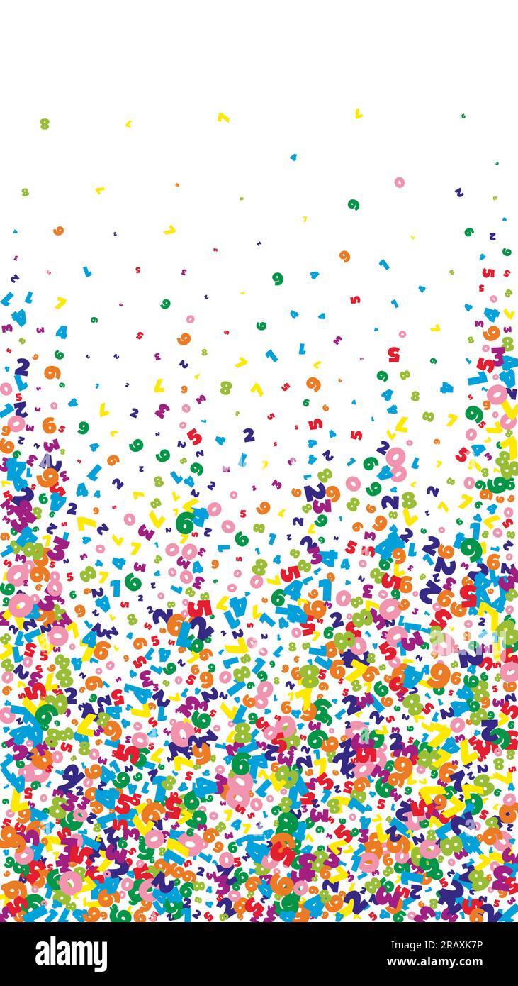 Letter confetti of Latin alphabet. Back to school background. Colorful ...