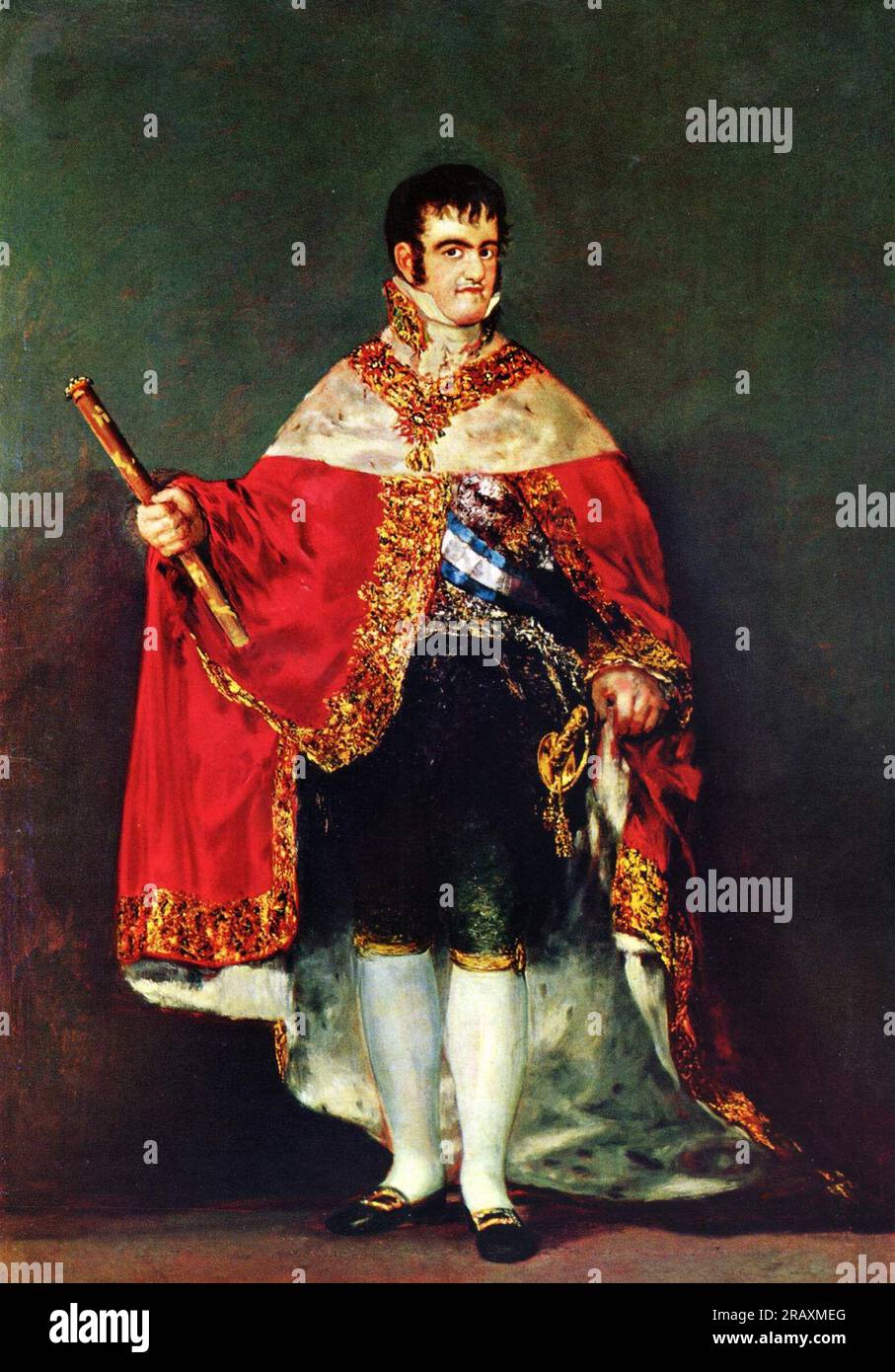 Portrait of Ferdinand VII 1814 by Francisco Goya Stock Photo