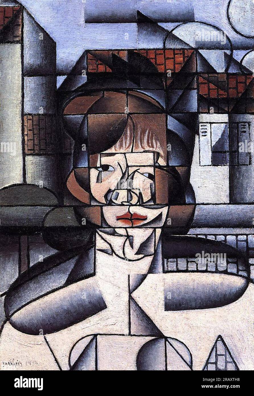 Portrait of Germaine Raynal 1912 by Juan Gris Stock Photo