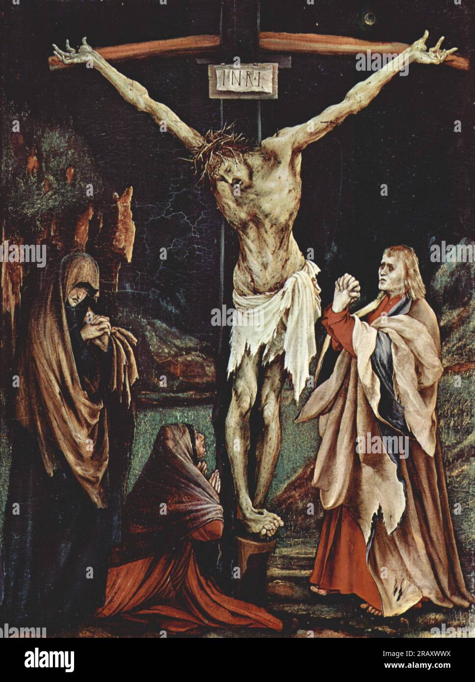 The Small Crucifixion 1510 by Matthias Grünewald Stock Photo - Alamy
