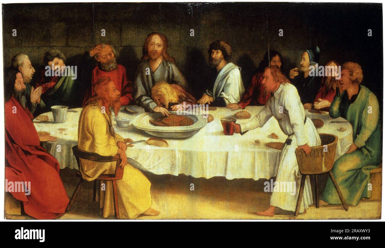 Last Supper Coburg Panel 1500 by Matthias Grunewald Stock Photo Alamy