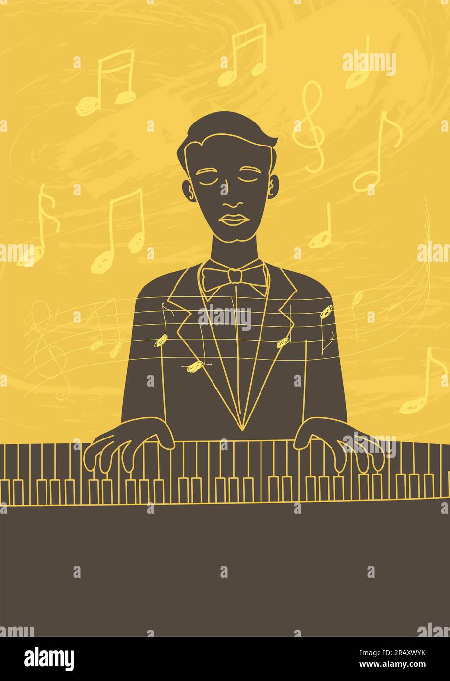 Pianist Stock Vector Images - Alamy