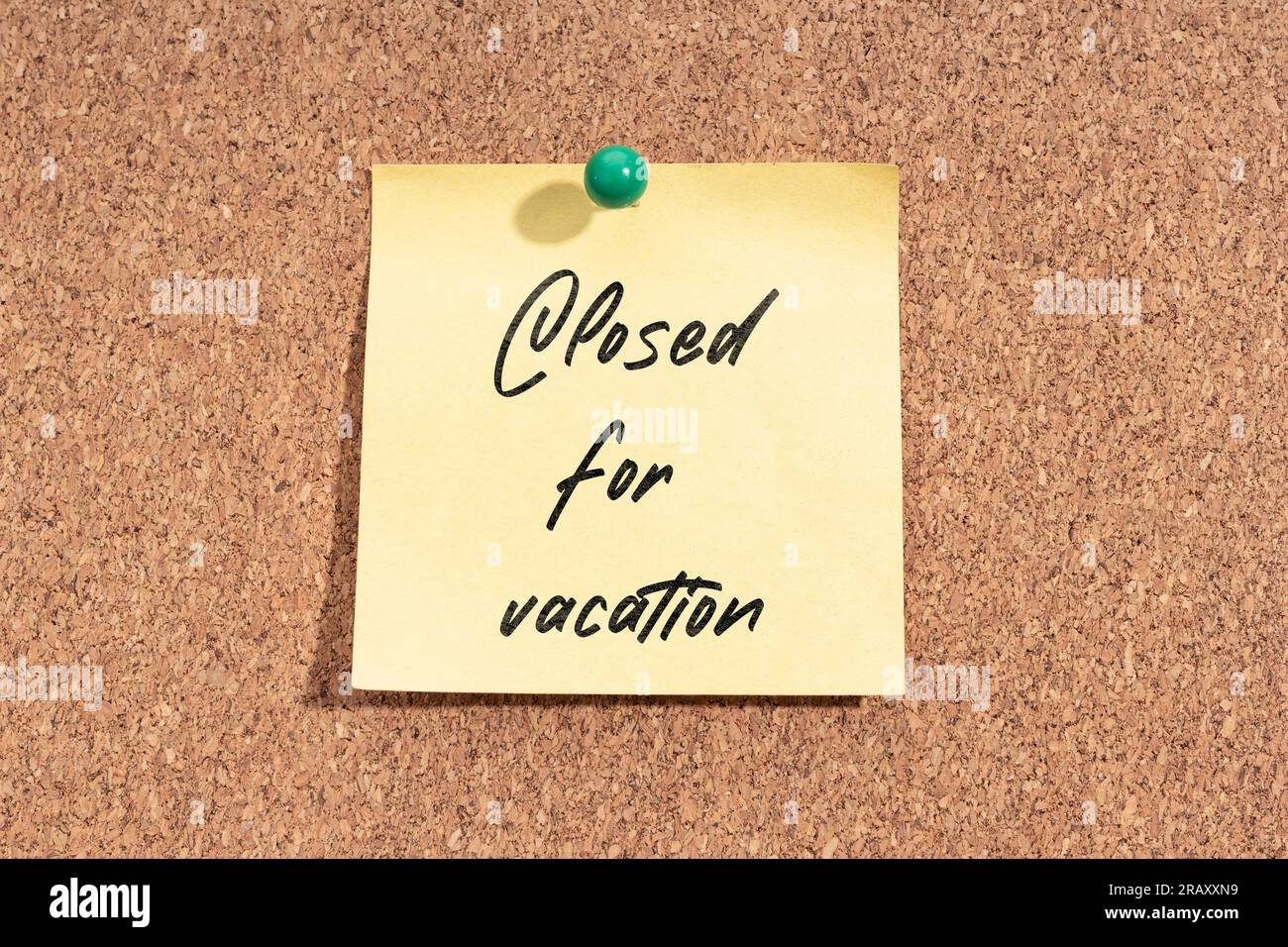 Closed for vacation hi res stock photography and images Alamy