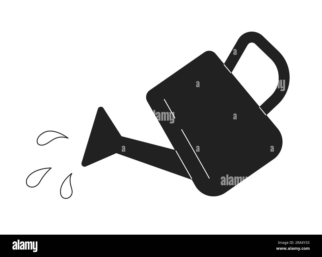 Watering can cartoon Black and White Stock Photos & Images Alamy