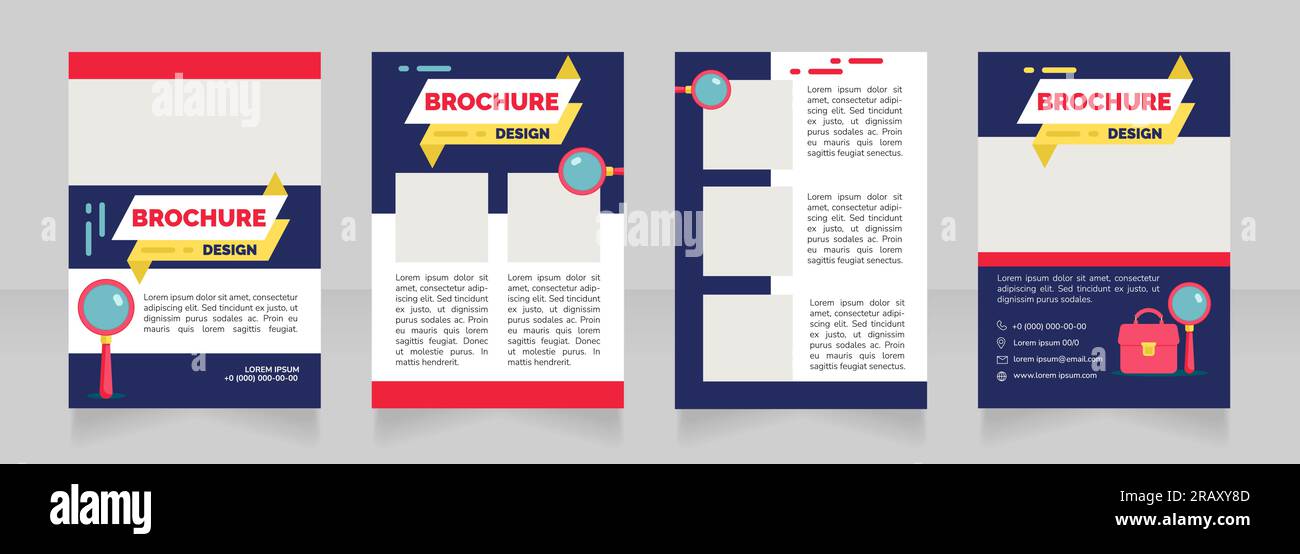 Prepare social media profile blank brochure design Stock Vector Image ...