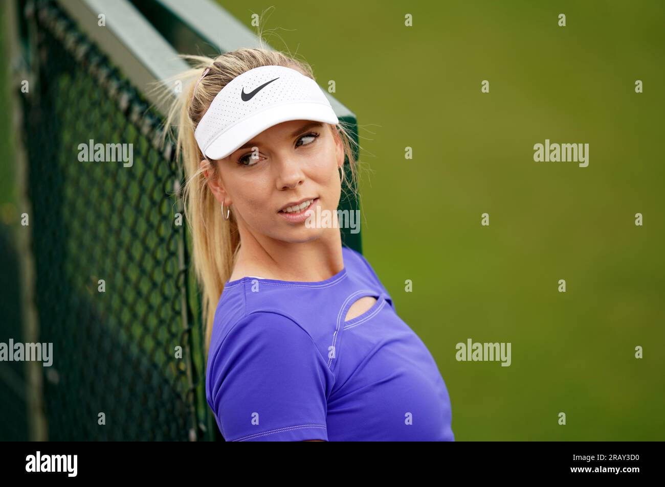 Katie Boulter on the practice courts on day four of the 2023 Wimbledon