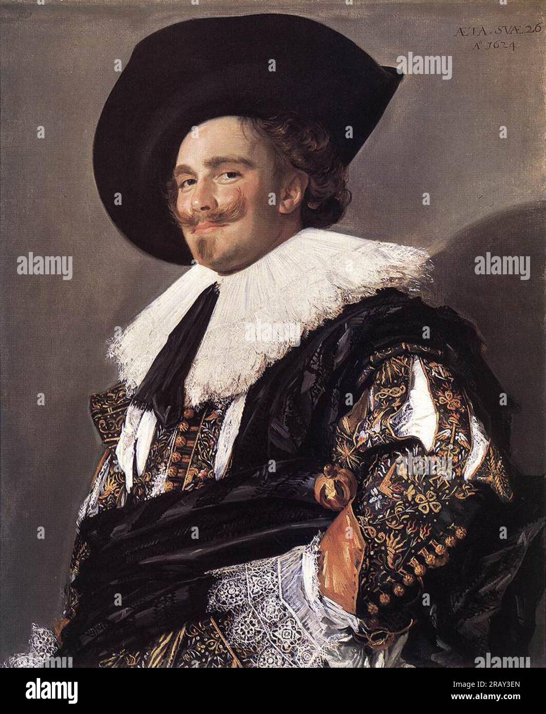 The Laughing Cavalier 1624 by Frans Hals Stock Photo