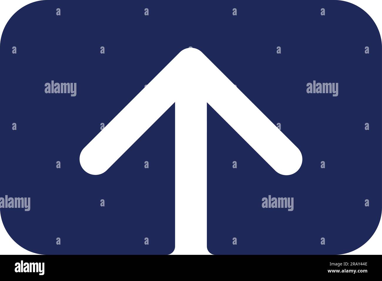 Upload black glyph ui icon Stock Vector