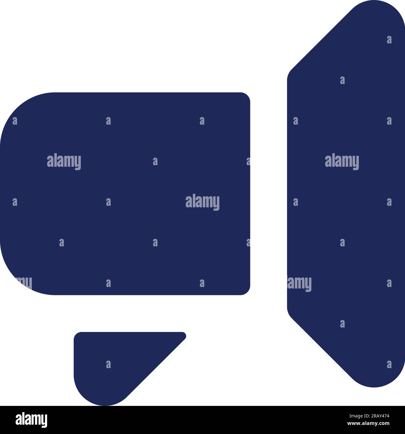 Bullhorn black glyph ui icon Stock Vector Image & Art - Alamy