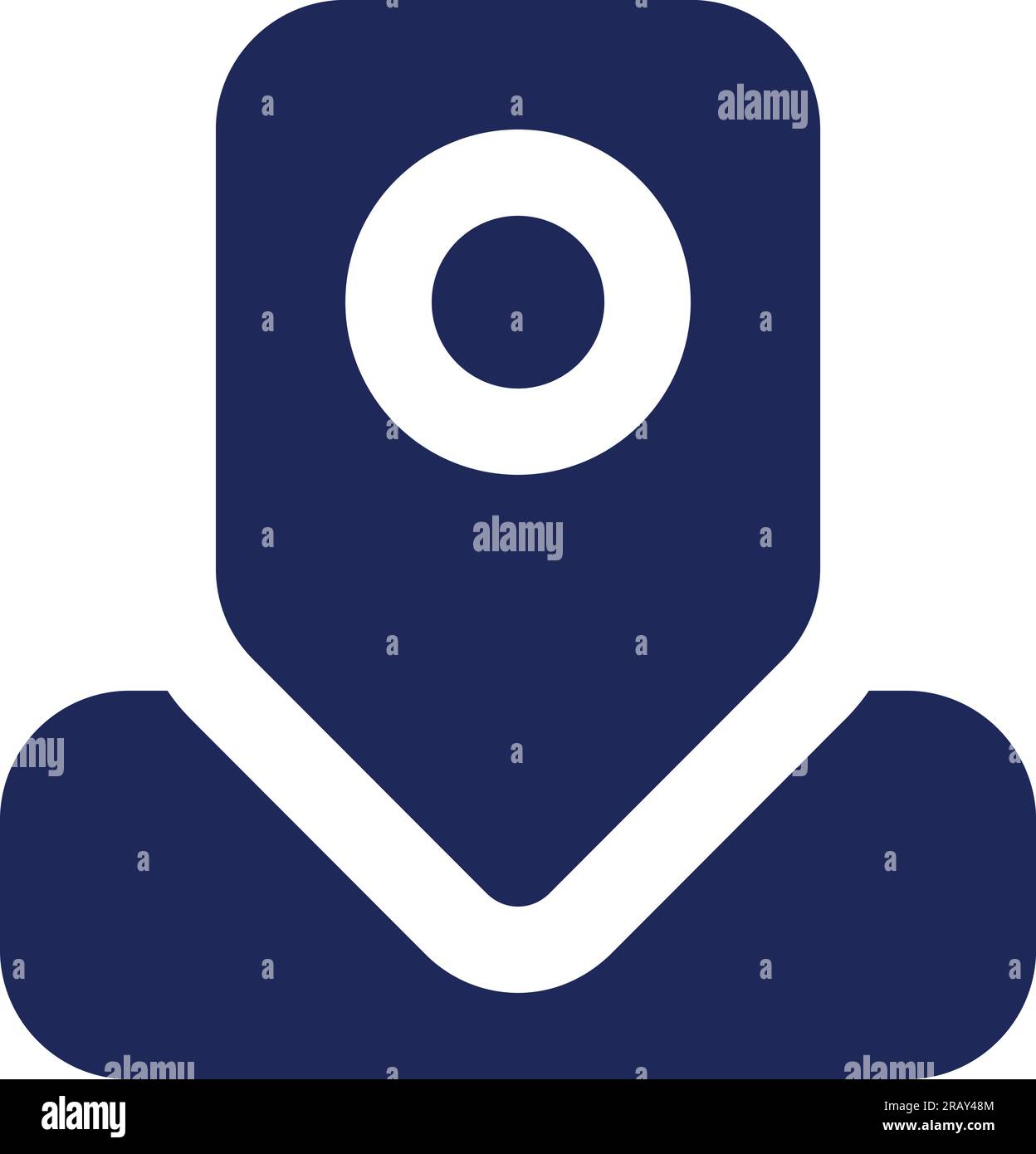 Location pin black glyph ui icon Stock Vector Image & Art Alamy