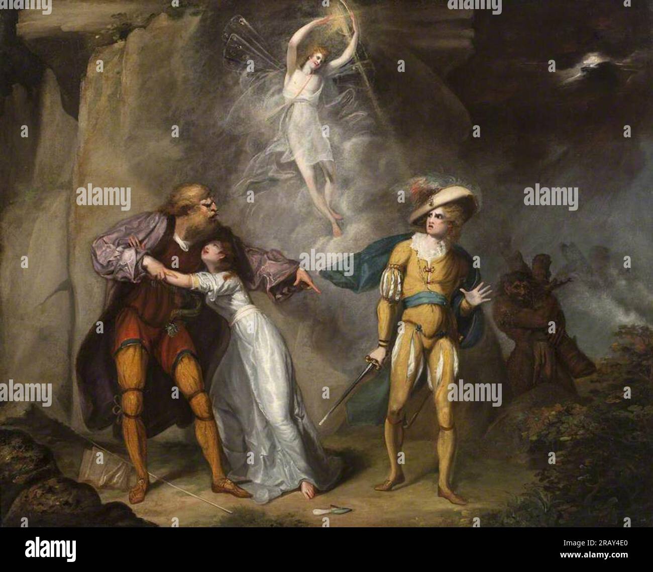 Scene from The Tempest by William Shakespeare 1790 by William Hamilton Stock Photo Alamy