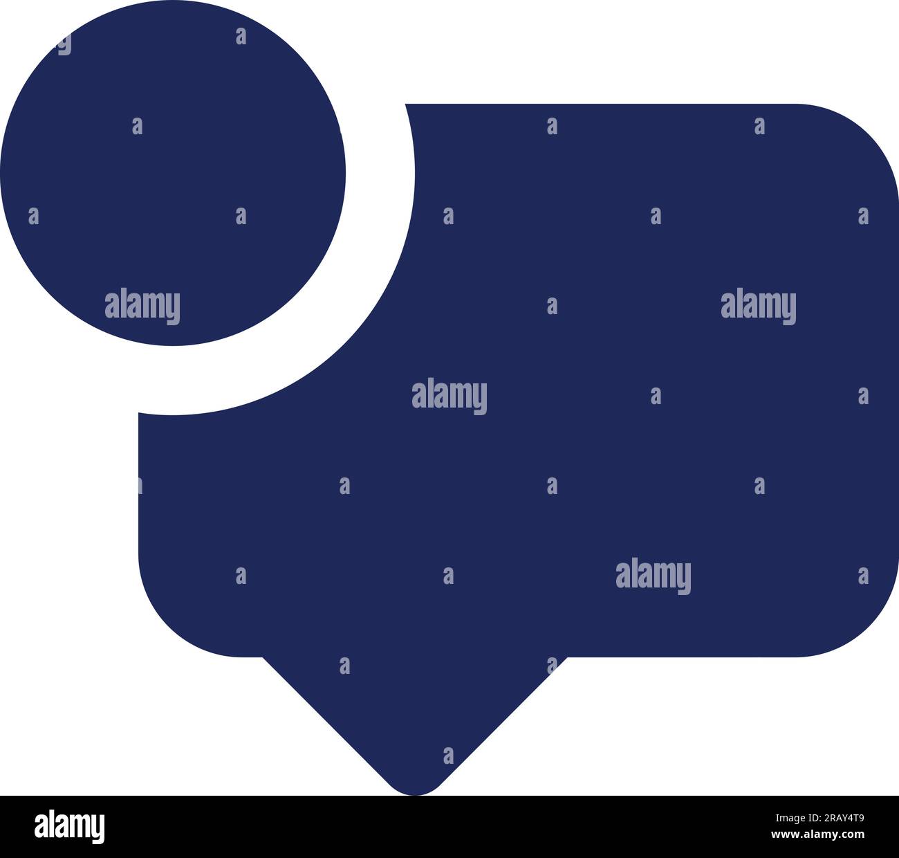 New message black glyph ui icon Stock Vector