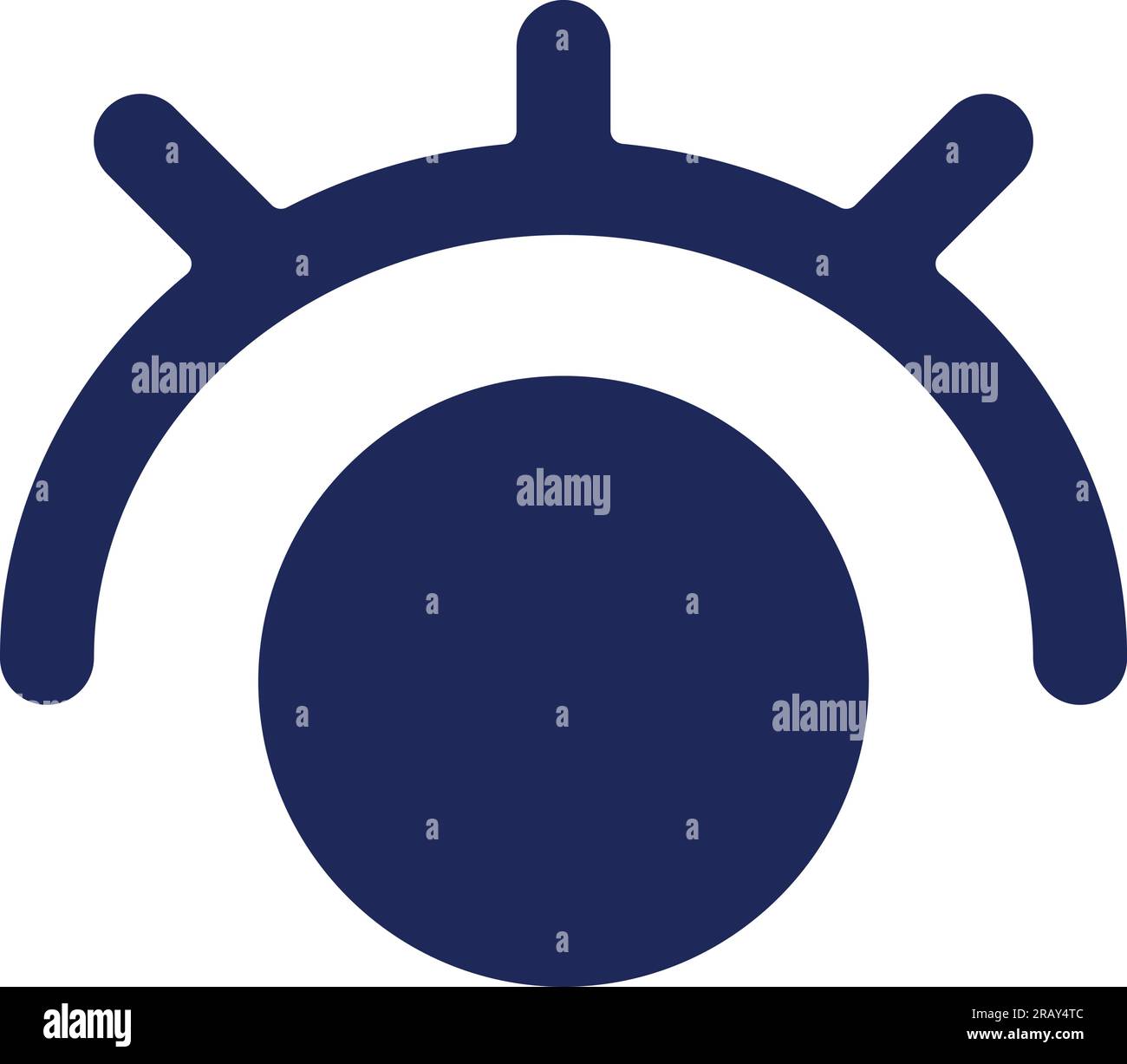 Eye black glyph ui icon Stock Vector Image & Art Alamy