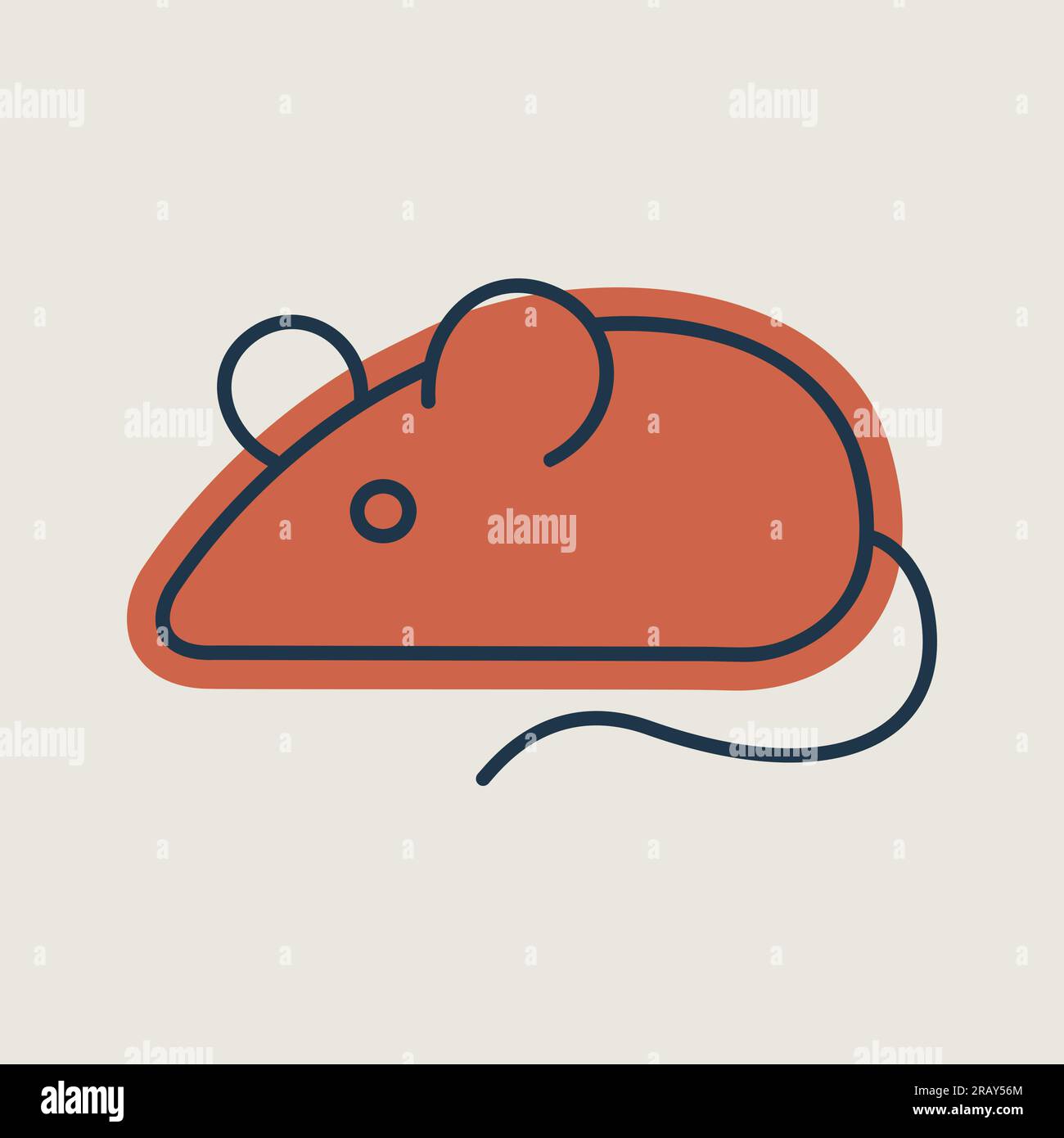 Field mouse isolated icon. Agriculture sign. Graph symbol for your web site design, logo, app