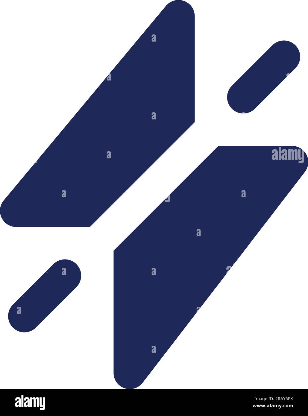 Silent mode black glyph ui icon Stock Vector