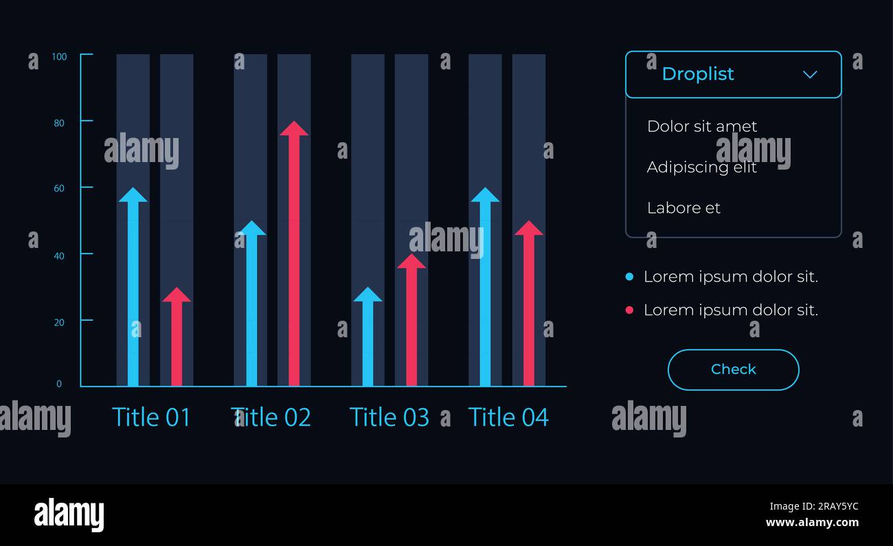 Data comparison chart UI element template Stock Vector Image & Art - Alamy