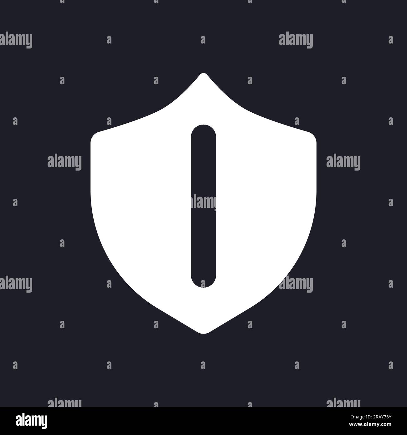 Safeguard dark mode glyph ui icon Stock Vector Image & Art - Alamy