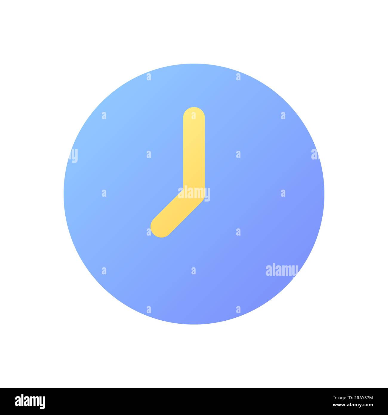Clock pixel perfect flat gradient color ui icon Stock Vector